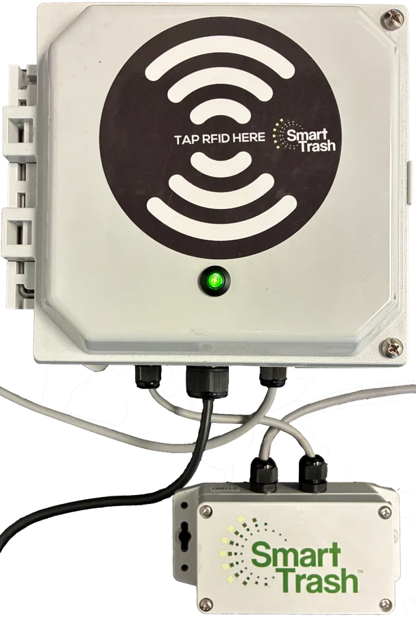 SmartTrash RFID Access Control System hardware